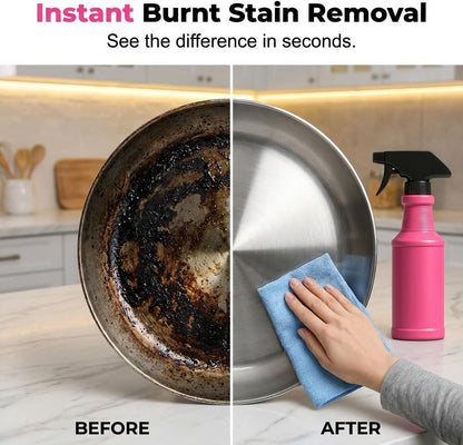 Fast Acting Heavy Duty Grill Degreaser Spray, 2026 New BBQ Oven Cleaner, Multi-Surface Grease Remover for Grates, Cookware, Baking Sheets, Powerful Kitchen Cleaner