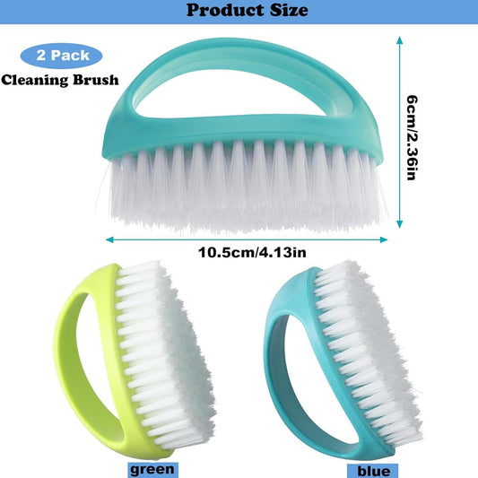 Small Scrub Brush for Cleaning - 4 Pack Scrubbing Brushes with Stiff Nylon Bristles Heavy Duty Cleaning Brush Multi-Purpose Scrub Brushes for Household Cleaning-Small Size