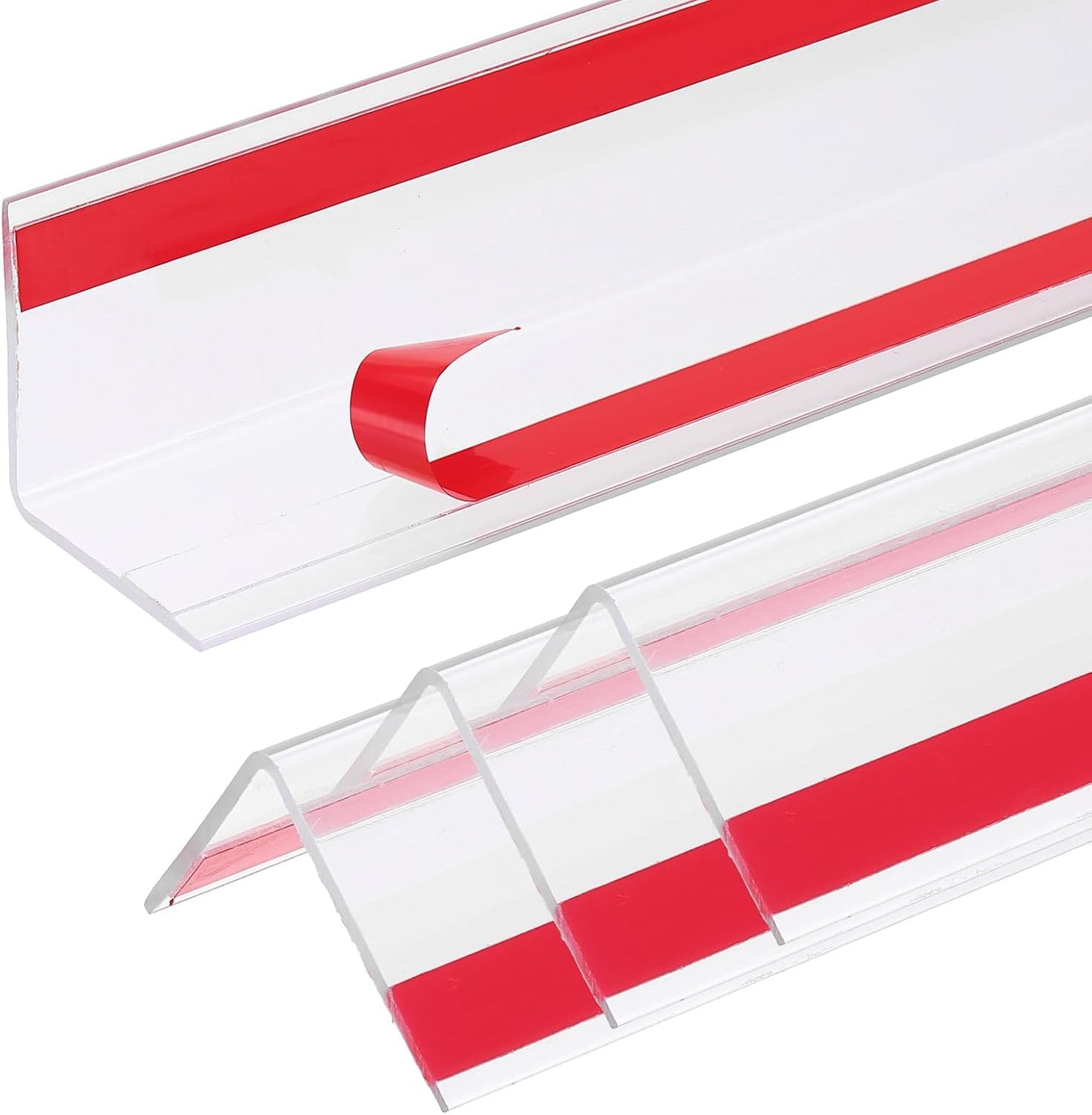 uxcell 4Pcs Wall Corner Protector, Self Adhesive Clear Corner Protector Strip for Door Wall Table Cabinet Furniture Edge Guard 31.5" x 0.98"