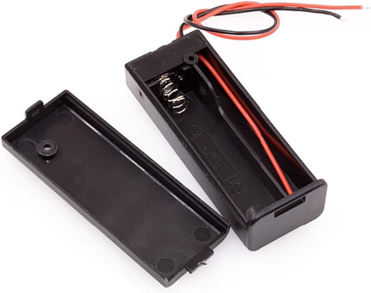 5Pcs 3X AA Battery Holder with USB Male Plug(3AA Open with USBM) | 4.5V Power Case for DIY, Ideal for LED lights, and prototyping, ABS plastic case with secure battery spring - Colors A