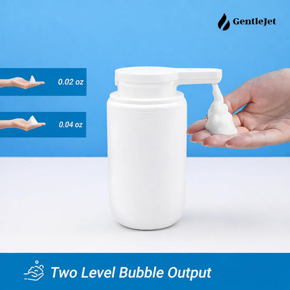 GentleJet SimpleFoam Automatic Foaming Soap Dispenser – Touchless Sensor, USB-C Rechargeable, IPX5 Waterproof, Dual Output for Bathroom Kitchen Sink, ABS Compact Design