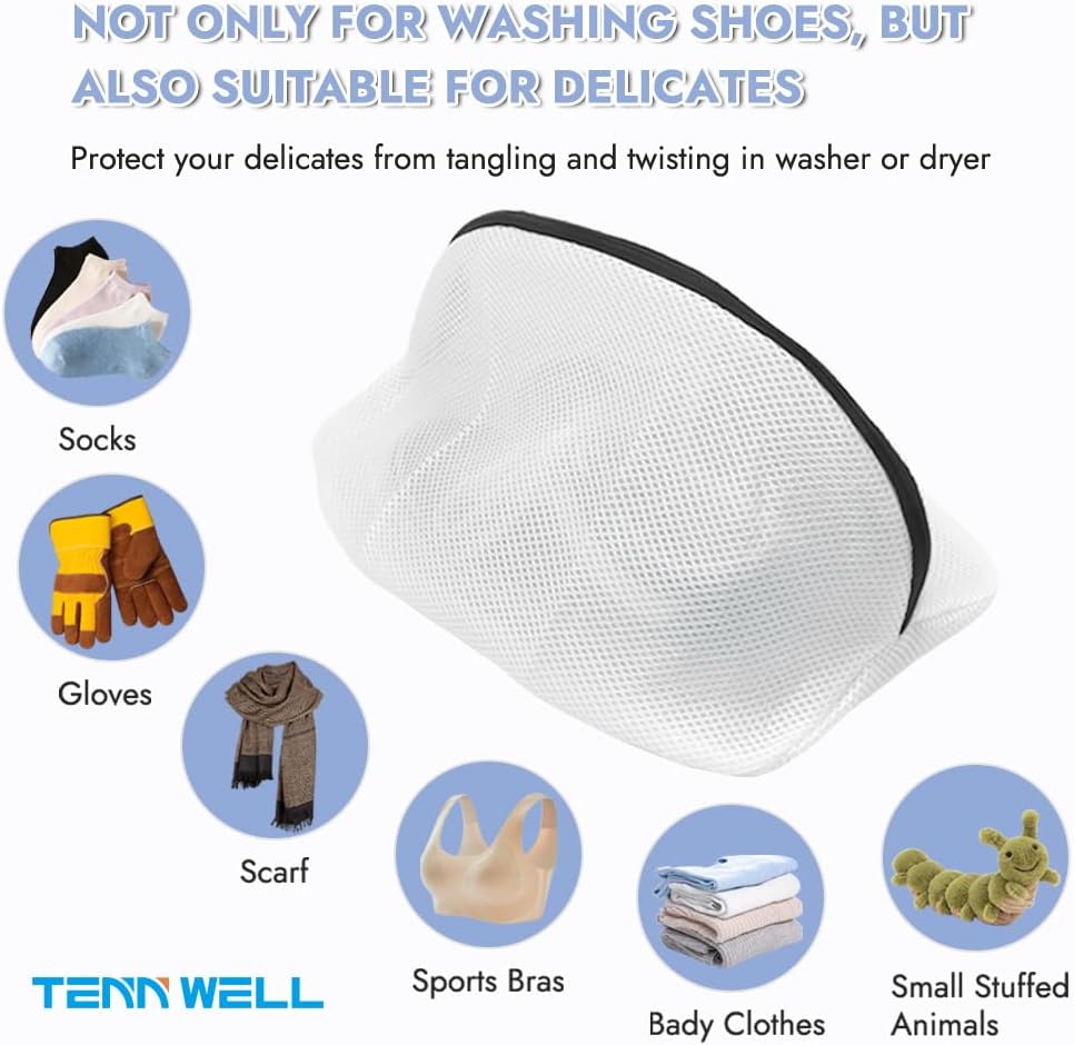 Tenn Well Extra Large Mesh Laundry Bags, 2 Pack 43 x 35 inch Jumbo Delicates Bag for Washing Machine, Large Mesh Bags for Delicates, Coats, Blankets, Bedding, Toys, Pet Items