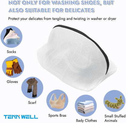 Tenn Well Extra Large Mesh Laundry Bags, 2 Pack 43 x 35 inch Jumbo Delicates Bag for Washing Machine, Large Mesh Bags for Delicates, Coats, Blankets, Bedding, Toys, Pet Items