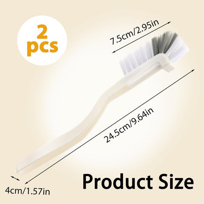 Kitchen Scrub Brush, Angle Cleaning Brush Right Angle Scrub Brushes Cleaning Dish Scrub Brushes for Sink Household Dish Edge Corners Small Space Crevice Cleaning with Stiff Bristles