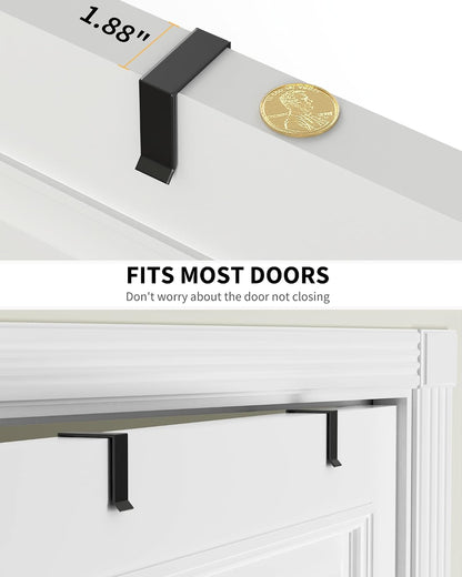 Moforoco White 9-Tier Over The Door Pantry Organizer, Pantry Organization And Storage, Metal Hanging Spice Rack Shelves Door, Home & Kitchen Essentials, Laundry Room Bathroom Organization