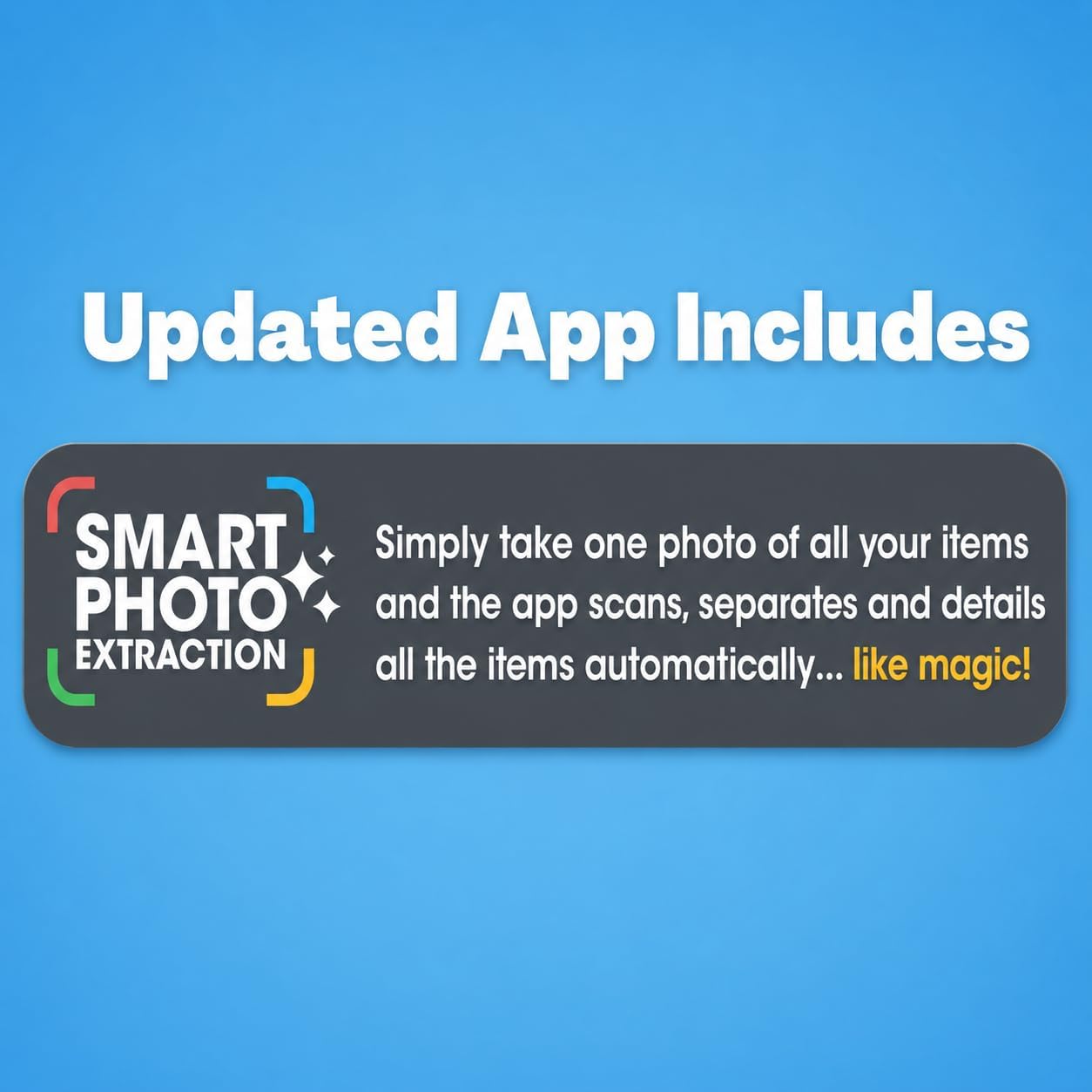 Smart Labels QR Code Stickers with AI Photo Analysis App - Auto-Creates Item Descriptions - No Typing - Made in USA - QR Code Labels for Storage & Inventory Tracking, Organization & Moving, Pack of 48