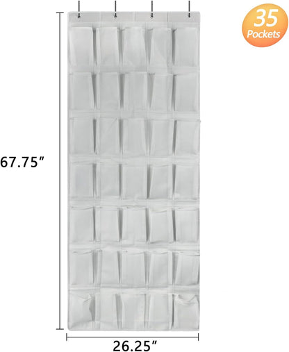 GOMAJI 35 Pockets Over the Door Shoe Organizer