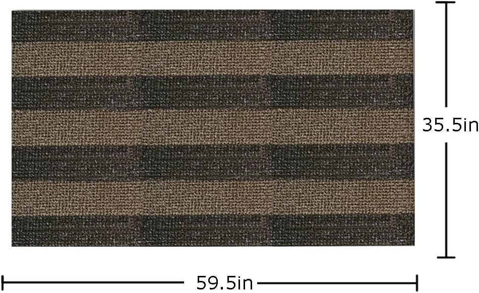 Clean Machine 10376913 Astroturf Dirt Trapper Doormat, 23.5" x 35.5", Flair Earth Taupe