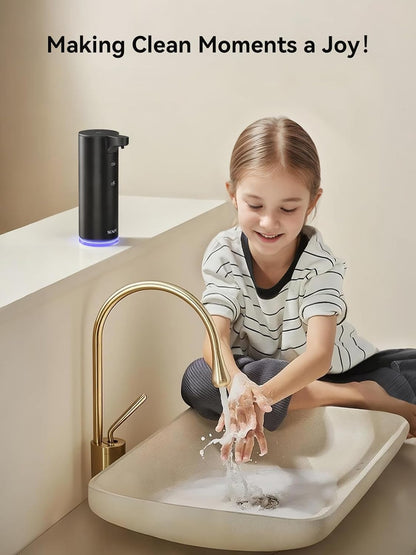 SUNLY Automatic Foaming Soap Dispenser Touchless, 0.2s Fast Sensor, USB-C Rechargeable, Smudge-Resistant Stainless Steel, Hand Soap Dispenser for Bathroom, Kitchen, Hotel, Silver