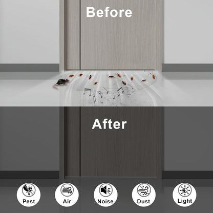Strong Adhesive Weather Stripping, High Density Weatherproof Weather Stripping Door Seal Strip for Sliding Door, Windows,Noise-Reduction Foam Sealing Strip, White(1/2 in x 1/4 in x 13Ft) - Colors B