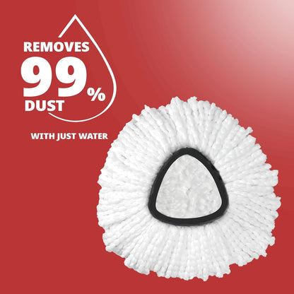 [2026 New Version] Mop Head Replacement - 40% More Cleaning Power, 3 Pack Spin Mop Replacement Head for Easy Wring 1-Tank System, Easy Cleaning, Microfiber and Machine Washable