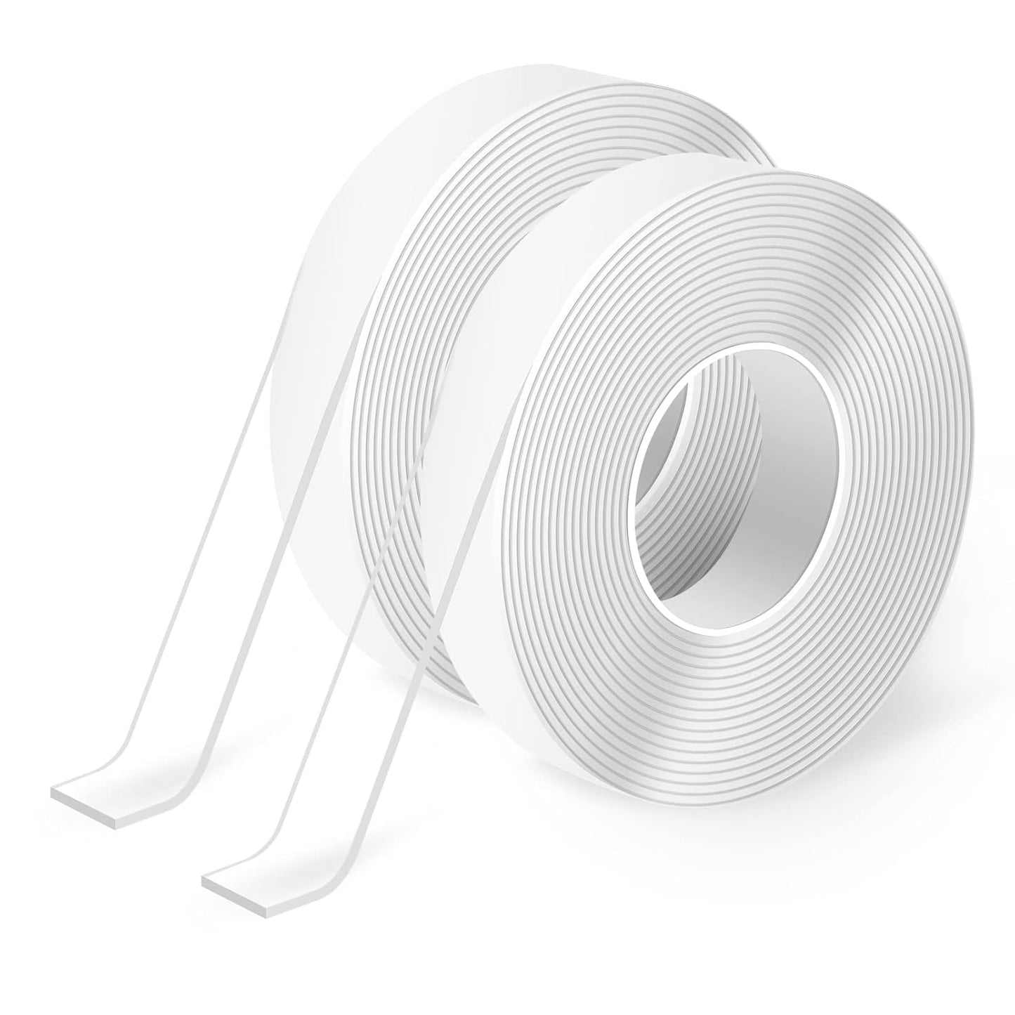 Art3d Double-Sided Tape (4-Roll of 10FT), Removable, Traceless, Washable, Reusable - Multipurpose Tape as Seen on TV (1/24" x 1/2" x 10', 4)