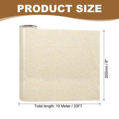 PATIKIL Self Adhesive Wood Grain Repair Tape 33'x 3", Multi-Use Realistic Wood Grain Repair Patch for Furniture Floor Door Table Chair Windows Handicraft DIY, Yellow Teak