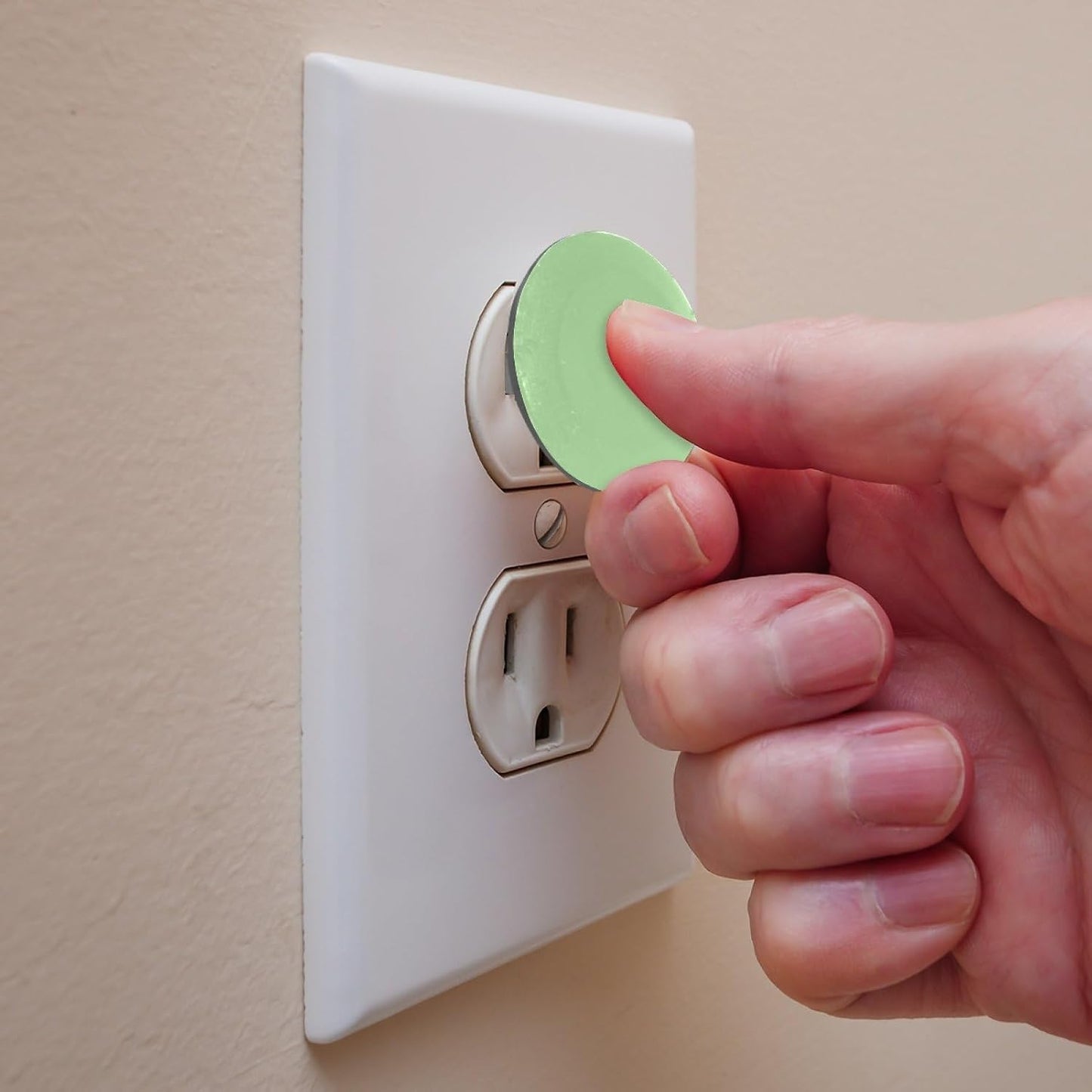 Pure Blue Color Outlet Covers Baby Proofing - Plug Covers for Electrical Outlets, Child Proof Socket Covers, Baby Safety Products for Home, Office