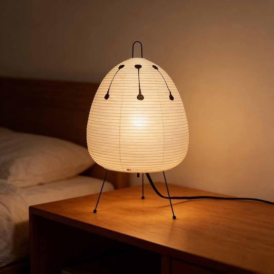 Floor Lamp Modern Japanese Rice Paper Lamp Rice Paper Lantern Shade Three- Dimming Minimalist Style Corner Table Light for Bedroom Office Living Room(C)