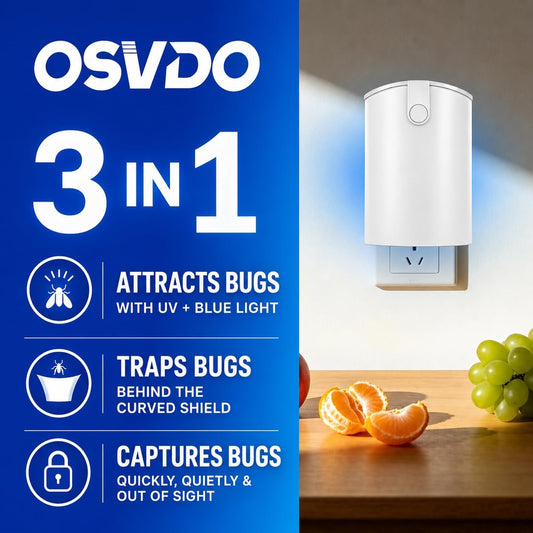 Flying Insect Trap, 2 Devices Fruit Fly Traps for Indoors with 8 Sticky Boards, Gnat Traps for House Indoor Fly Catcher with Blue UV Light, Mosquito Moth Bug Catcher for Home, Kitchen(2026 Upgrade)