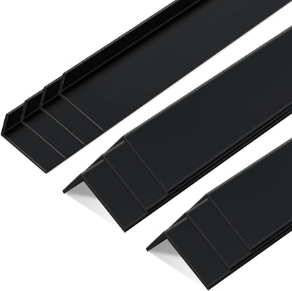 Sasylvia 10 Pcs Wall Corner Protector Guards, Vinyl 3/4 x 48 Inches Corner Trim Molding, Avoid Scratching Scuffs, Ease Install and Cleaning for Door Countertop Furniture Cabinet Protection, Clear