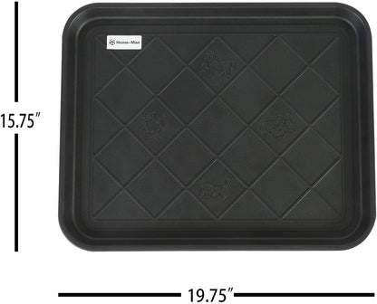 Multi-Purpose Boot Tray Mat,Shoe Tray Mat,Pet Bowl Tray,Waterproof Trays for Indoor and Outdoor Floor Protection,24" x 15"/Medium …