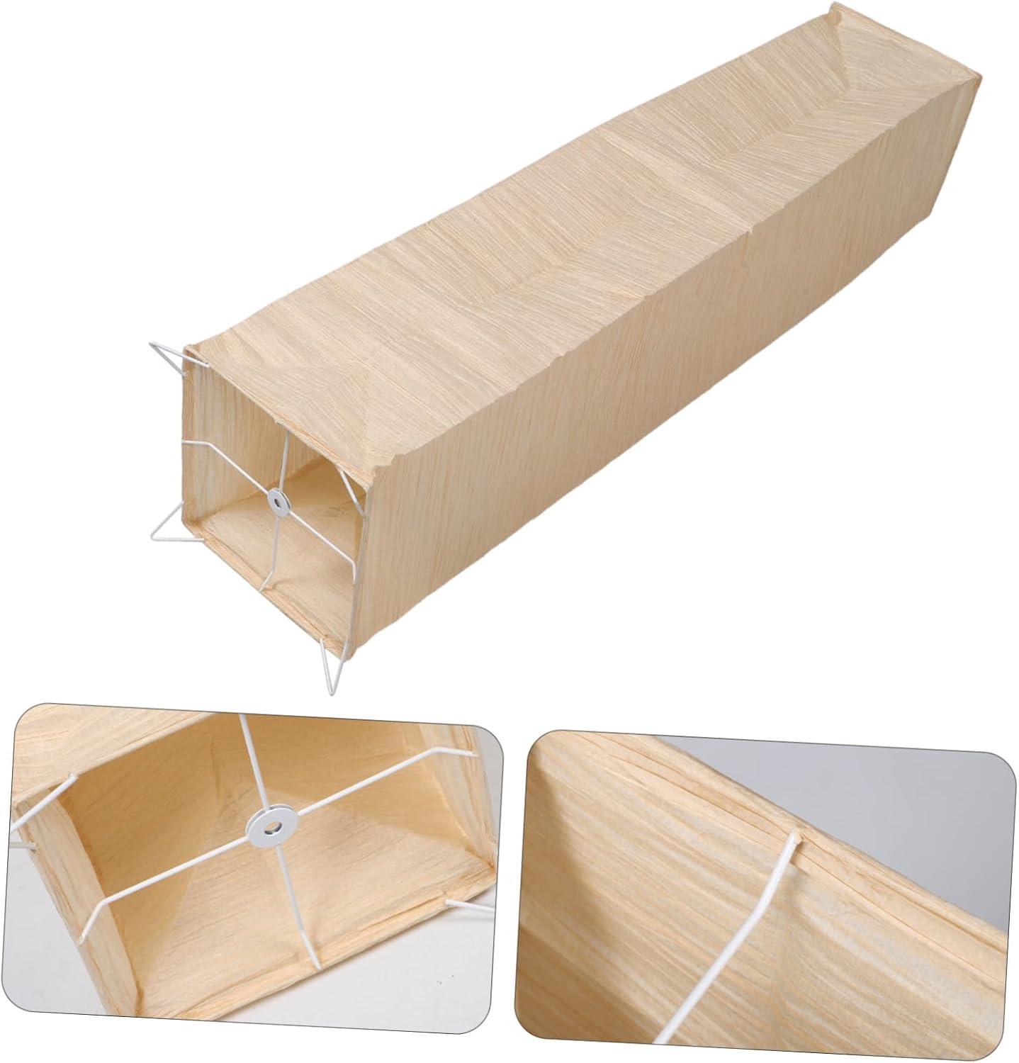 ABOOFAN Floor Lamp Shade Replacement – 49.21" Foldable Rice Paper Lampshade for Soft Light Diffusion & Easy Tool-Free Installation – for Living Room, Bedroom, Office