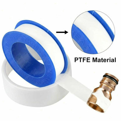 10Pcs PTFE Industrial Seal Tape 10M Waterproof Tape 1 Piece Masking Tape for Gas Pipeline Plumber Fitting Pipe Thread Sealing