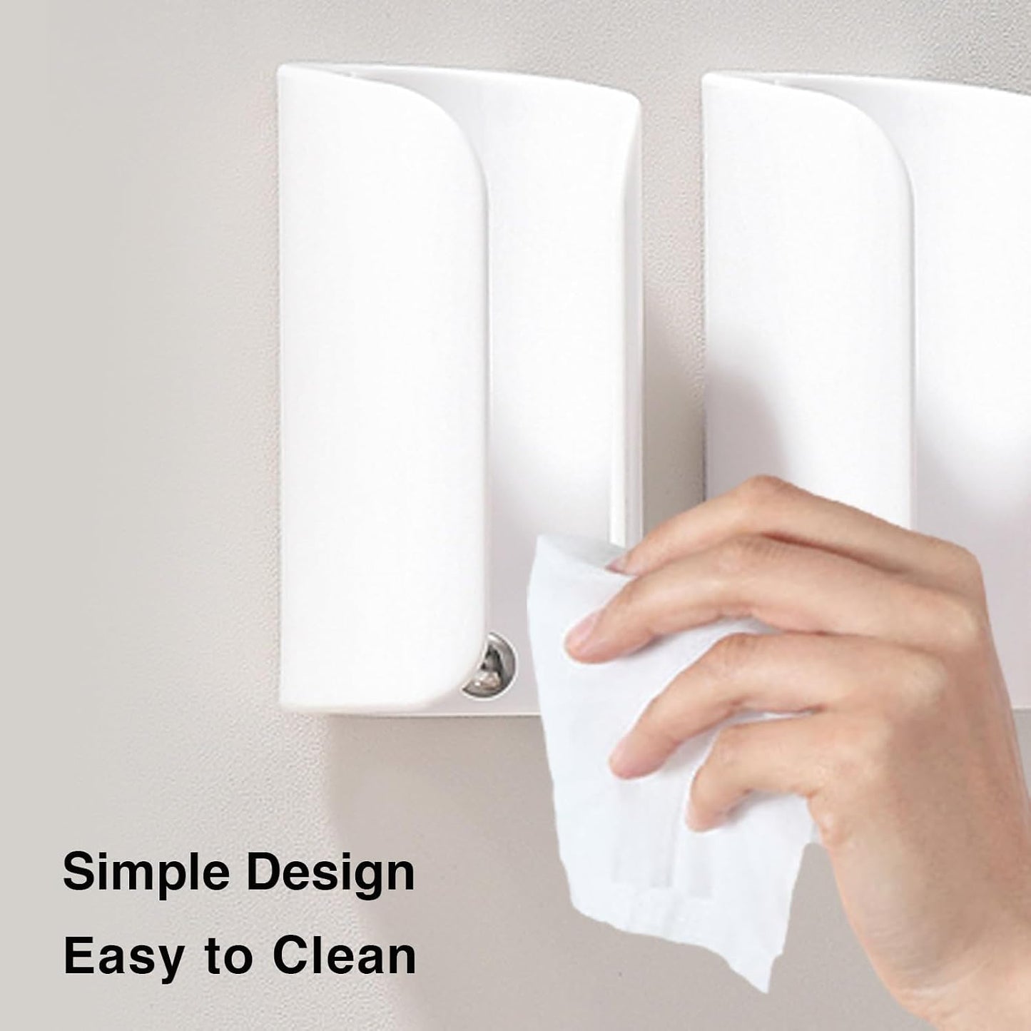 Electric Toothbrush Holder for Bathroom, Wall-Mounted Toothbrush Stand with Self-Adhesive, Compact Bathroom Caddy for Electric Toothbrushes (Clear-2pcs)