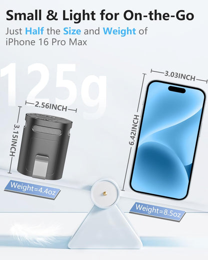 Waist Fan Clip on Cold Air-Mini Lightweight Portable Fan Rechargeable Battery Powered,Small Personal Wearable Shirt Belt Hard Hat Hip Back Body Fans,Cooling Hanging Neck Cooler Ac for Men Women Kids