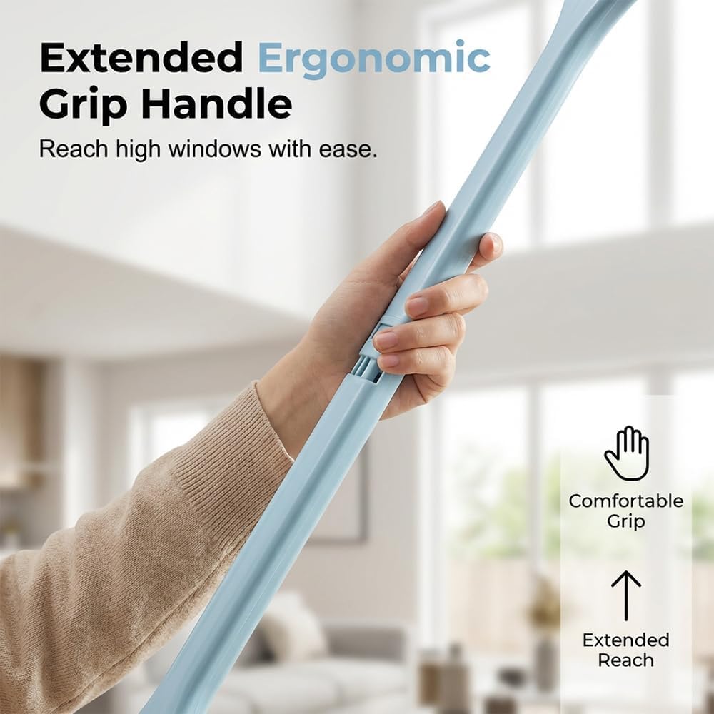 Window Screen Cleaning Brush, 2026 Upgraded 2 in 1 Mesh Cleaner Brush, Window Screen Cleaner Tool with Squeegee, Multifunctional Screen Brush, Double Sided Wet & Dry Dual Use