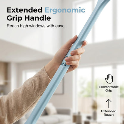 Window Screen Cleaning Brush, 2026 Upgraded 2 in 1 Mesh Cleaner Brush, Window Screen Cleaner Tool with Squeegee, Multifunctional Screen Brush, Double Sided Wet & Dry Dual Use