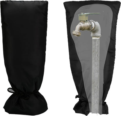 Outdoor Faucet Covers for Winter Freeze Protection,20.4"X8" Hose Bib Covers for Winter,Reusable Thicker Waterproof Insulated Spigot Cover