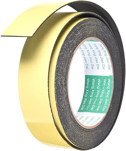 uxcell Sealing Foam Tape 5mm Wide 3mm Thick 4m/13ft Long, Self Adhesive Weather Strip for Window Door Insulation, Pack of 2