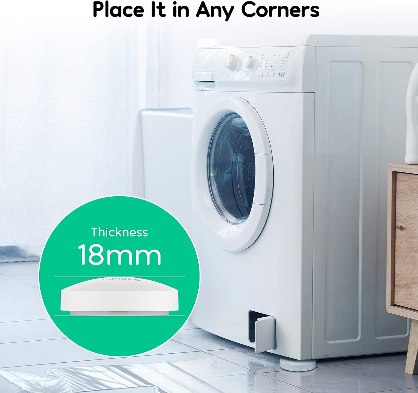 Winees WiFi Water Leak Detector for Home, 3 Pack Water Sensors with 100dB Adjustable Alarm, Leak Alert Email&SMS Notification, 200M Transmission for Basement, Bathroom, Laundry, IFTTT, 2.4G WiFi Only