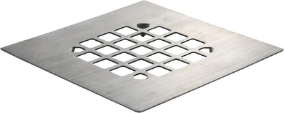 Danco Snap-in Shower Drain Cover with in-Drain Hair Catcher, 4-1/4" Round, White Strainer, (10533)