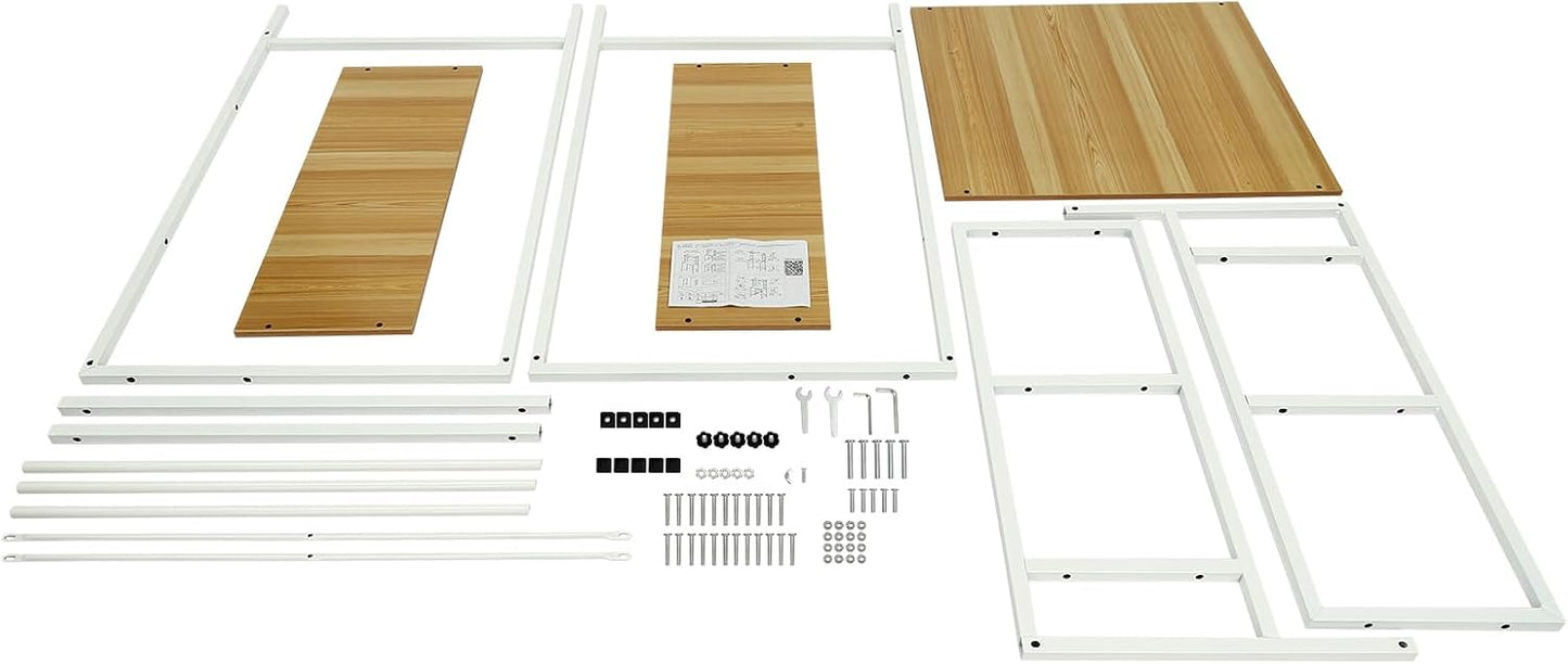 Over The Washer and Dryer Storage Shelf, 3 Tiers Laundry Room Storage and Organizer Standing Shelf, Heavy Duty Laundry Room Storage Organization, Load-Bearing Capacity 22lbs,White