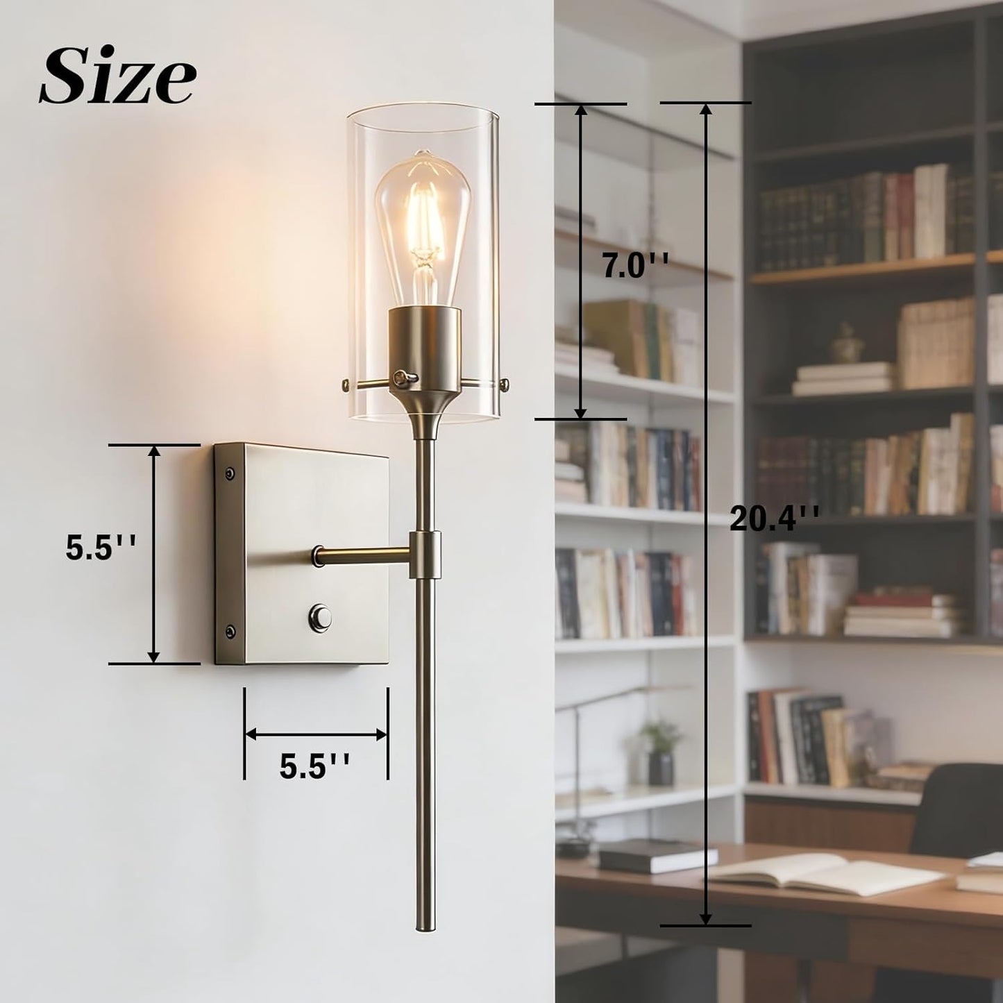 Wireless Wall Sconces with Remote Control, Black Battery Operated Wall Sconces Set of 2, Rechargeable Dimmable Wall Light for Bedroom Living Room Bathroom Hallway Entryway Stairwell,3 Colors