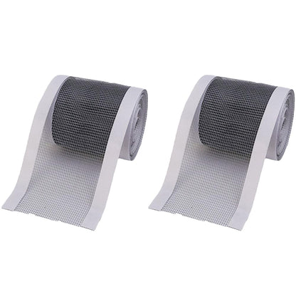 2 Rolls Self-Adhesive Window Screen Repair Tapes Screen Door Tent Net Repair Patch Net (5 Meters/Roll 7cm in Width)
