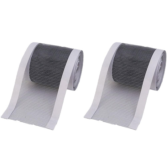 2 Rolls Self-Adhesive Window Screen Repair Tapes Screen Door Tent Net Repair Patch Net (5 Meters/Roll 7cm in Width)