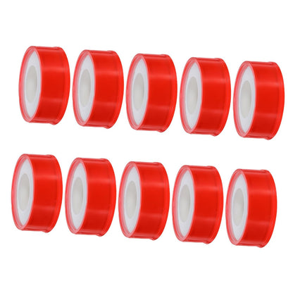 10 Roll PTFE Thread Seal Tape for Plumbers Pipe Leak Repair Waterproof Pipe Sealant Tape High Temperature Resistance and Residential Repairs