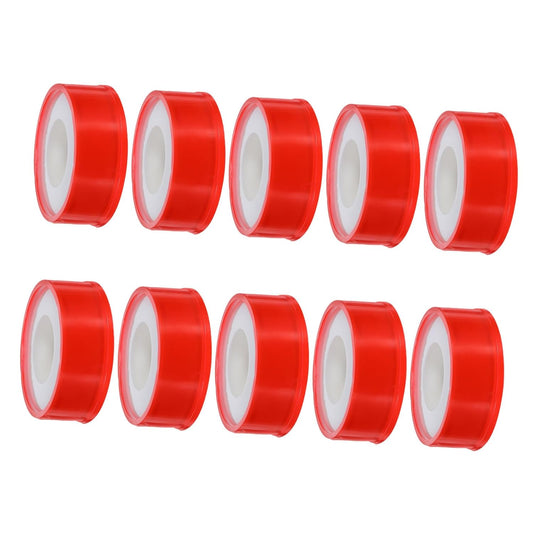 10 Roll PTFE Thread Seal Tape for Plumbers Pipe Leak Repair Waterproof Pipe Sealant Tape High Temperature Resistance and Residential Repairs