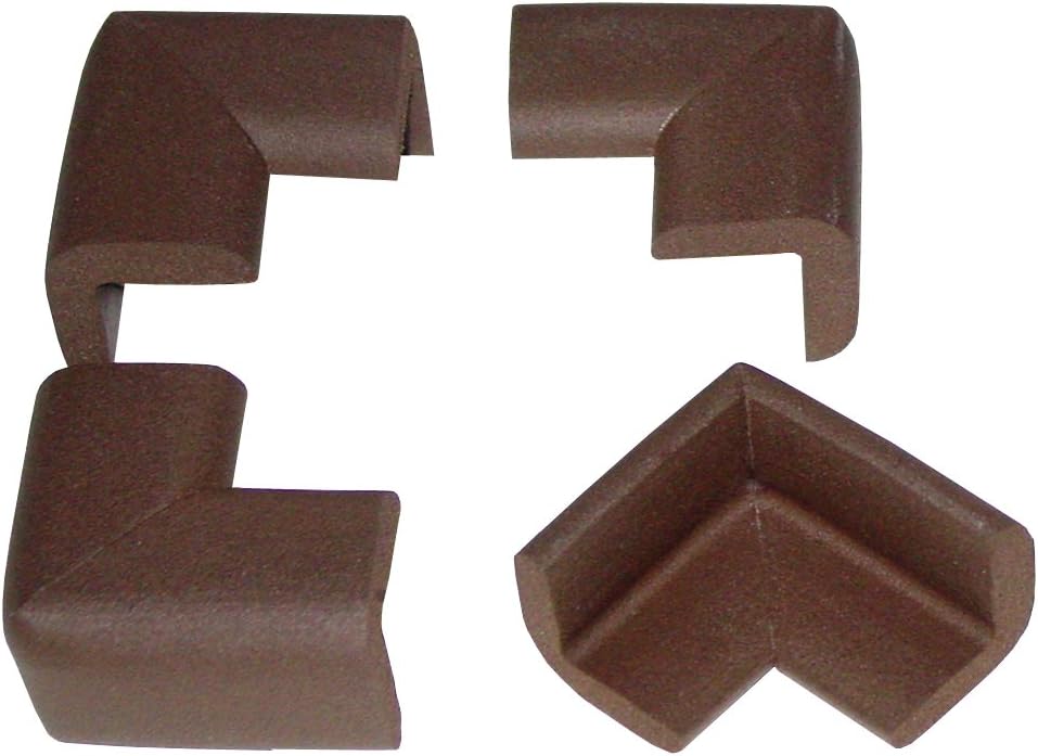 KidKusion 4-Piece Safety Corner Cushion, Black, Child Proofing Corner Guard, Made in USA, Child Safety, Home Furniture Safety Bumper, Baby Proof Table Protector, 4 Count (Pack of 1)