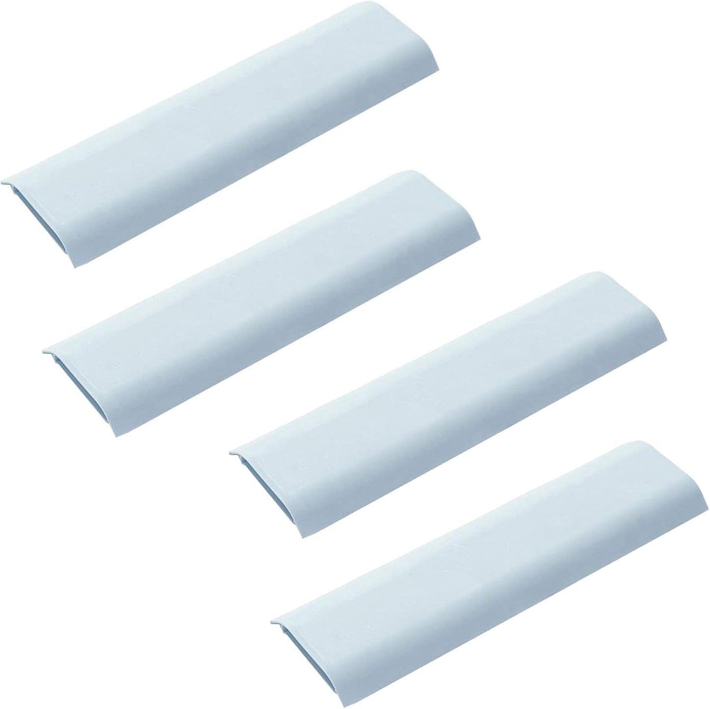 Cable Concealer Cord Cover, Airlxf 2 PCS Self-Adhesive Wall Cable Covers with 4 PCS Double-side Tapes for TV Computer Office Theater (White)