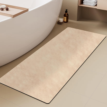 TYUU Bath Mat, Bathroom Rugs Non Slip Washable Thin Absorbent Quick Dry Bath Mat Fits Under Door Bathroom Floor Mat Perfect for Bath, Shower, or Sink 16"x24" Dark Grey