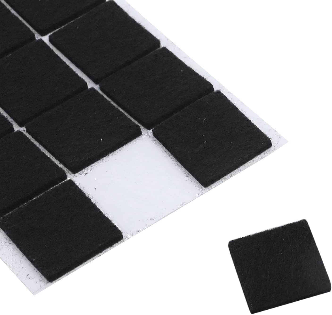 Antrader 1.5 Inch Self-Stick Furniture Round Felt Pads Wood Floor Protectors – Protect Your Hard Floors from Furniture Scratches, Pack of 48, Black