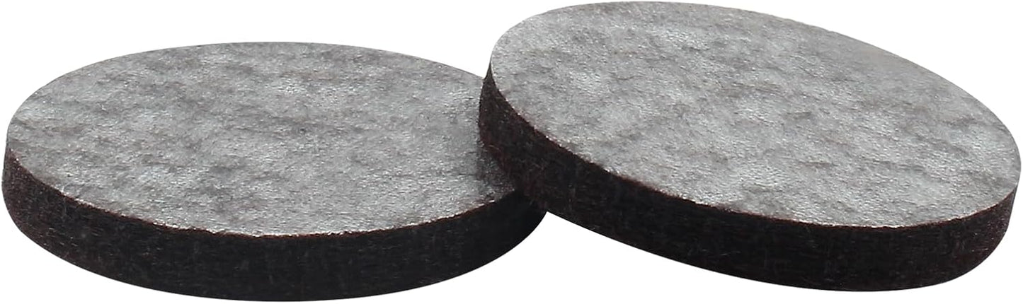 16 Pcs 3"/75mm Felt Furniture Pads Brown Round Self Adhesive | 5mm Thick, Anti Scratch Floor Protectors, For Furniture Feet Chair Legs