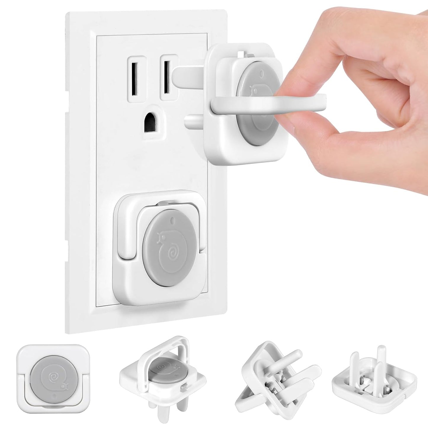 Outlet Covers Baby Proofing, 40 Pack Child Proof Plug Socket Covers Electric Plug Protectors Safety Caps to Prevent Power Shock, for US 3-Prong, White