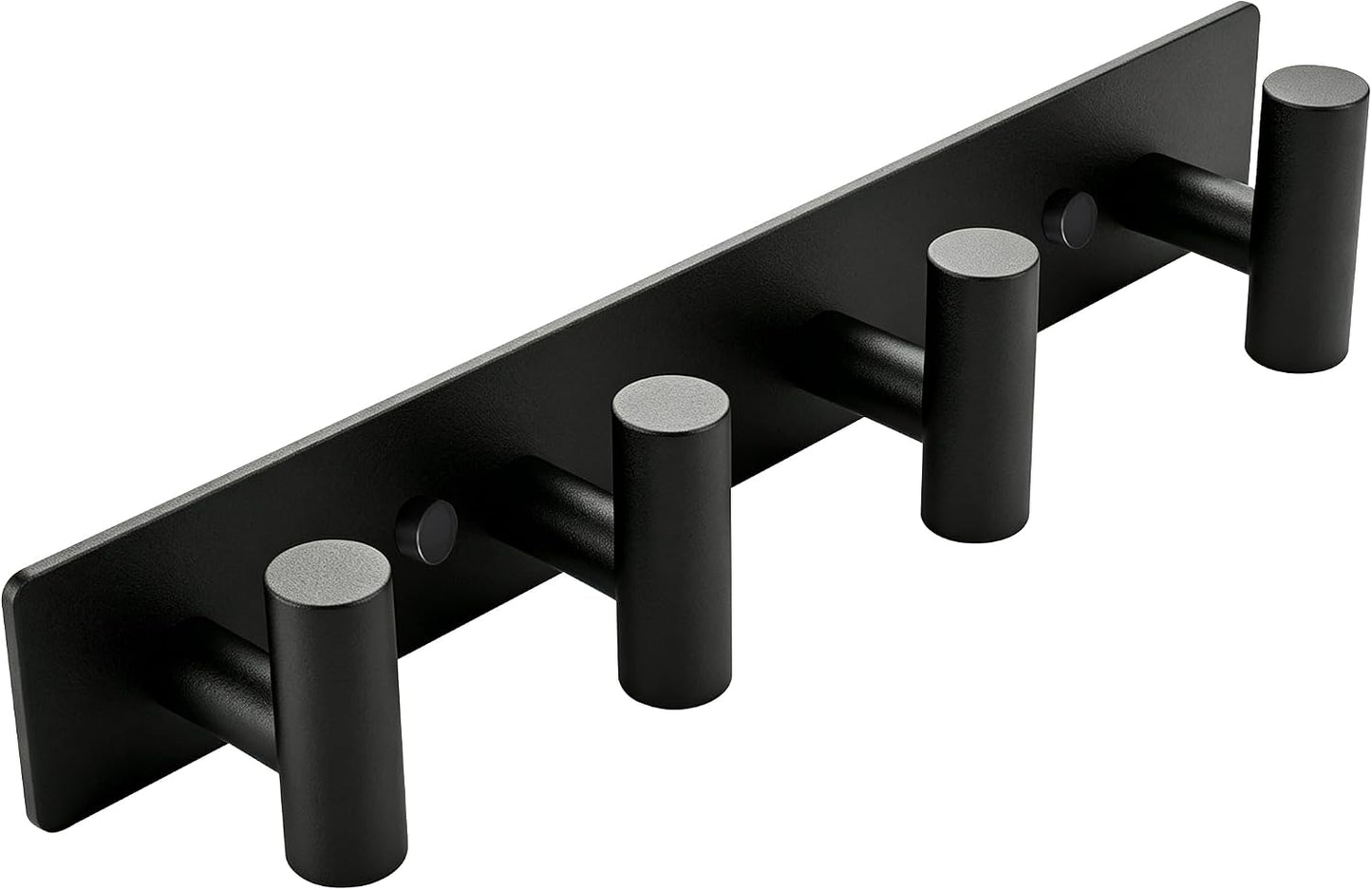 Matte Black Coat Rack Wall Mount - 6 Hooks, Heavy Duty Stainless Steel Wall Hooks for Towels, Coats, Robes, Bags, Hats, Keys, Wall Coat Hanger for Bathroom, Entryway, Kitchen, Hotel, Bedroom, Office