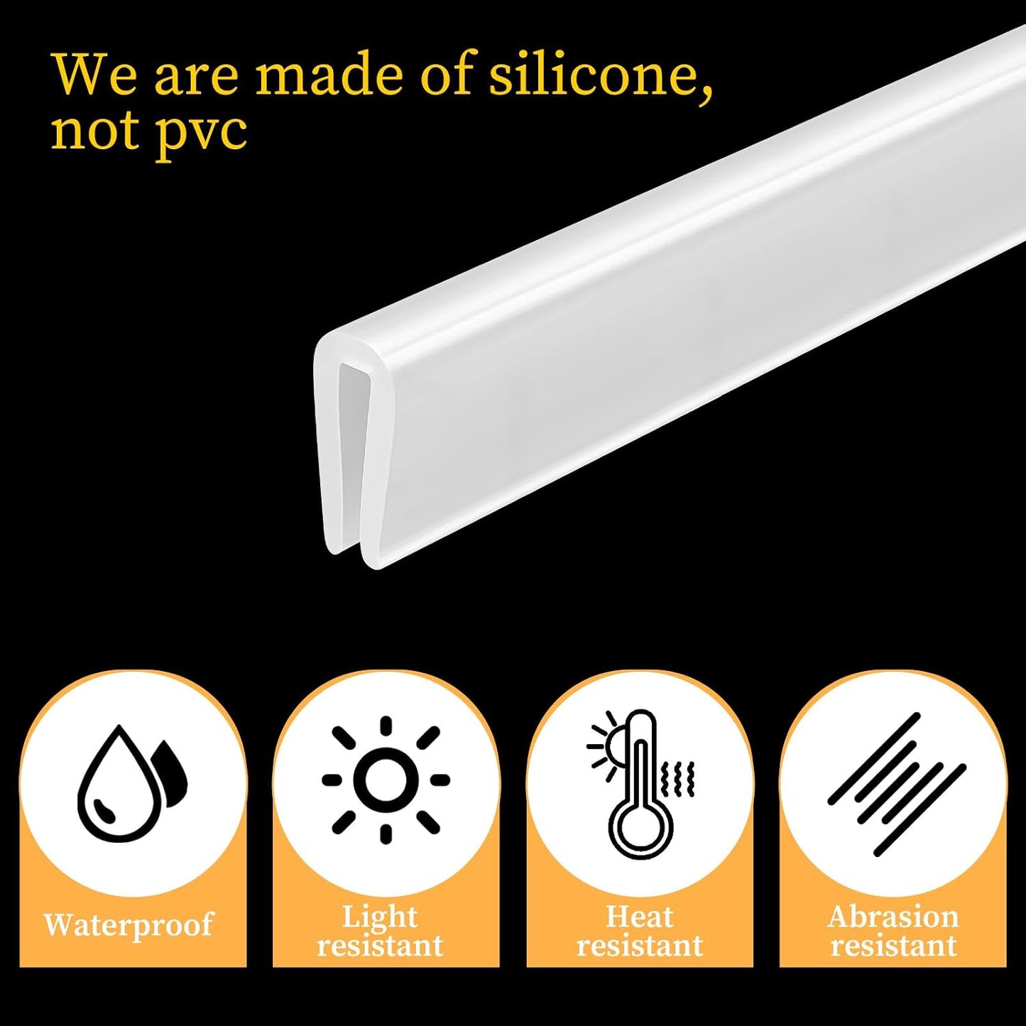 Rubber Edge Trim, 3mm Thickness U Channel Edge Protector Flexible Proof Edges Trims for Sharp Edges Clear 1/16" Slot, Fit for 0-3/32" Guard Protectors for Sheet Metal, Car Doors, Hatches,13Ft