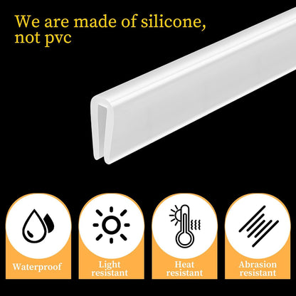 Rubber Edge Trim, 3mm Thickness U Channel Edge Protector Flexible Proof Edges Trims for Sharp Edges Clear 1/16" Slot, Fit for 0-3/32" Guard Protectors for Sheet Metal, Car Doors, Hatches,13Ft