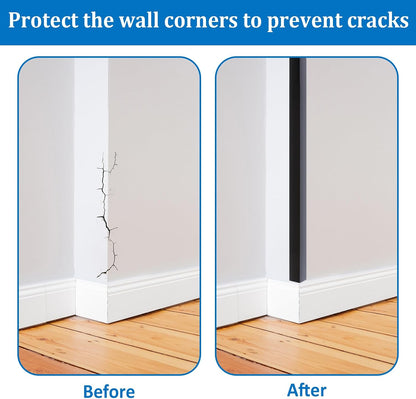 INCREWAY 1Pack Wall Corner Protector, Self-Adhesive Corner Guard Edge Protection Strip, 6.56ft PVC Protector for Wall Furniture Door Frame Table Countertop Cabinet (Clear)