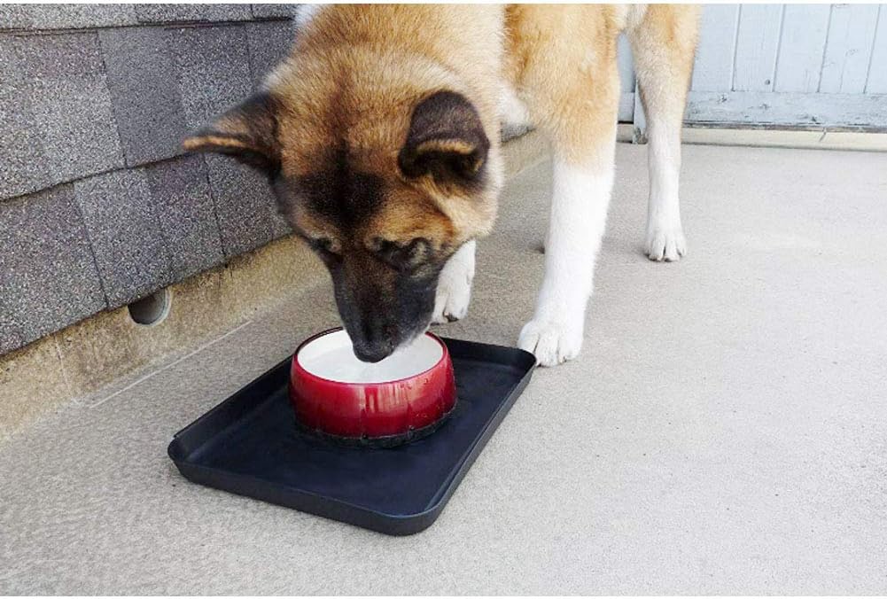Set of 3 Boot Tray,Water Resistant Plastic Utility Shoe Tray Mat for Indoor and Outdoor Use in All Seasons Weather, Multi-Purpose Dog Food Bowls