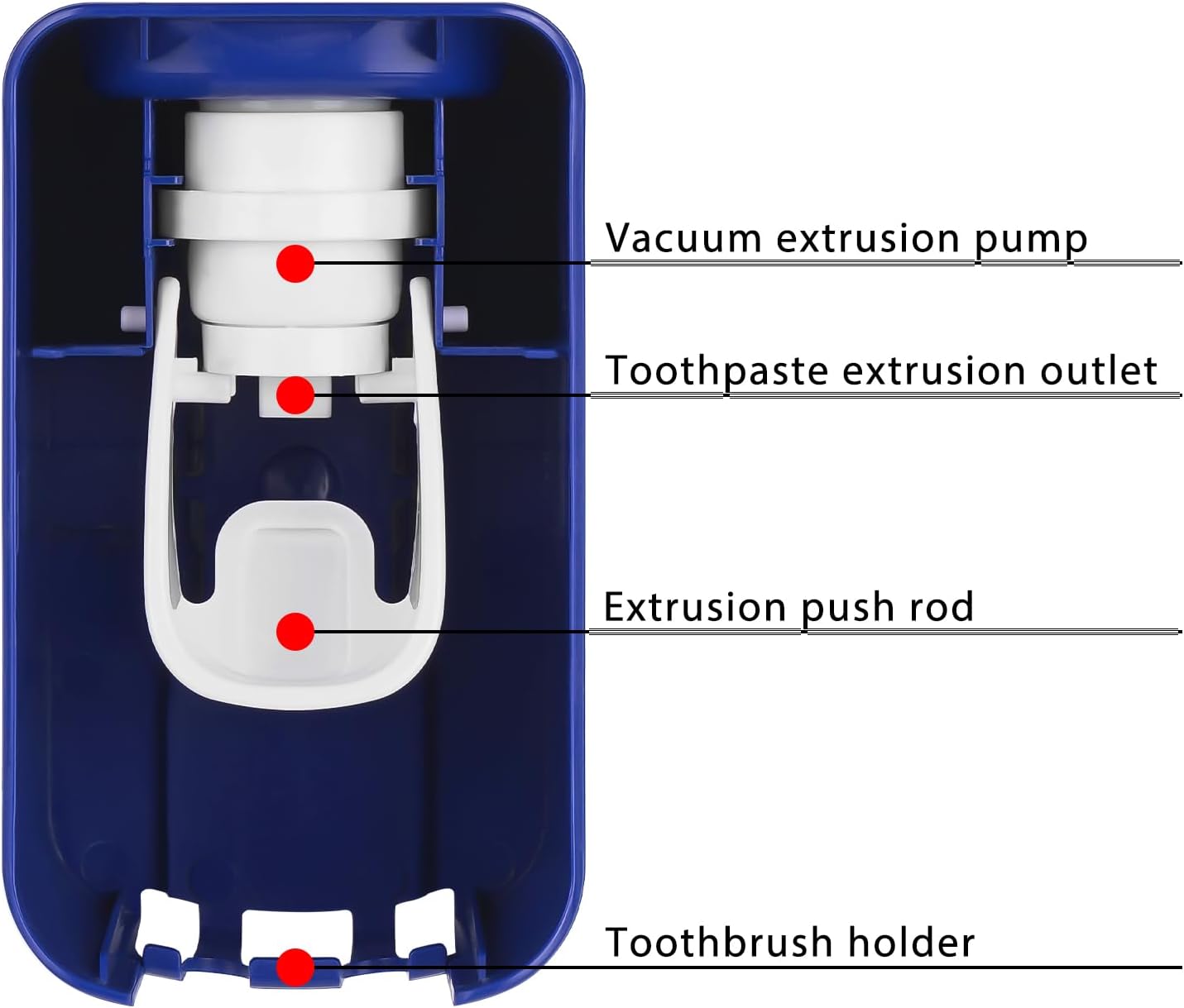 2 Slot Toothbrush Holder and Toothpaste Dispenser Wall Mounted, Automatic Toothpaste Squeezer, 2 in 1 Tooth Brush Toothpaste Organizer for Shower (Grey)